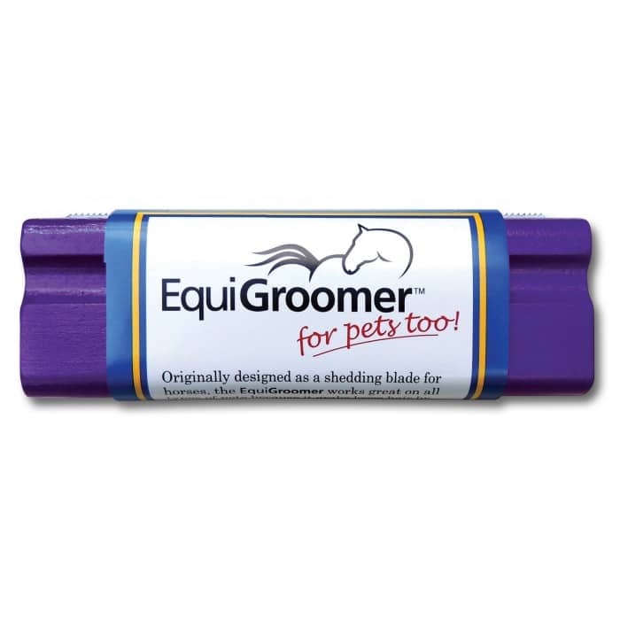 Purple Equigroomer Dog Deshedding Tool