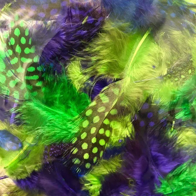 Creative Feathers - Blue/Green/Purple Mix