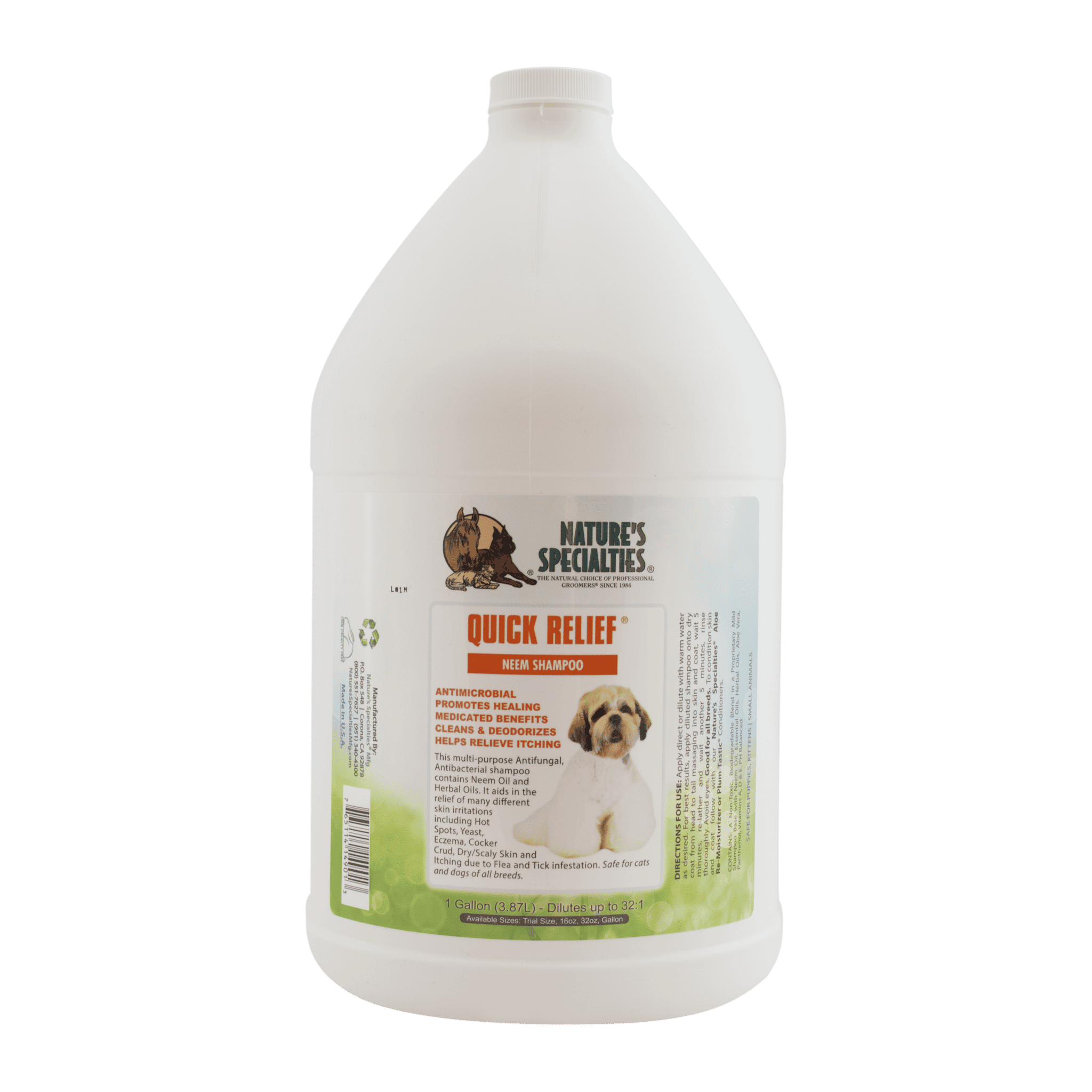 Quick Relief Neem Shampoo Gallon by Nature's Specialties