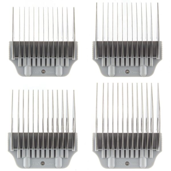 Set of 4 Extra Long Wide Comb Attachments by Mastercut