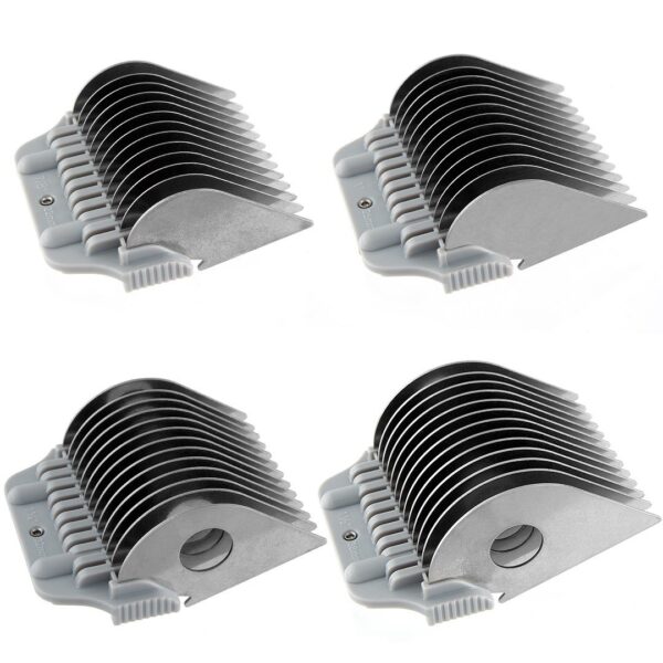 Set of 4 Extra Long Wide Comb Attachments by Mastercut