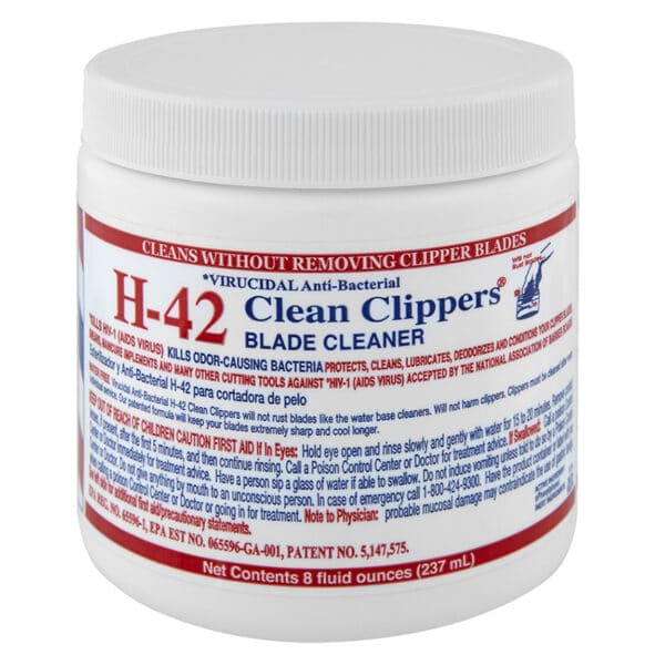 H 42 blade cleaner jar for groomers