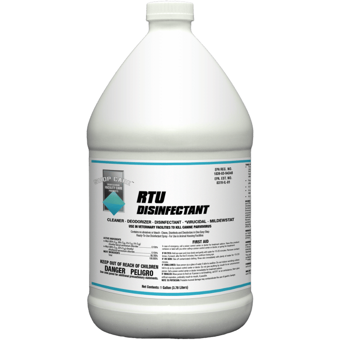 Shop Care RTU Disinfectant Gallon ready-to-use
