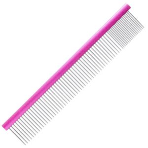Groom Professional aluminium dark pink comb grooming