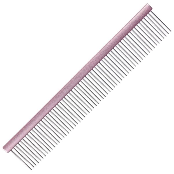 Groom Professional aluminium pastel pink comb grooming
