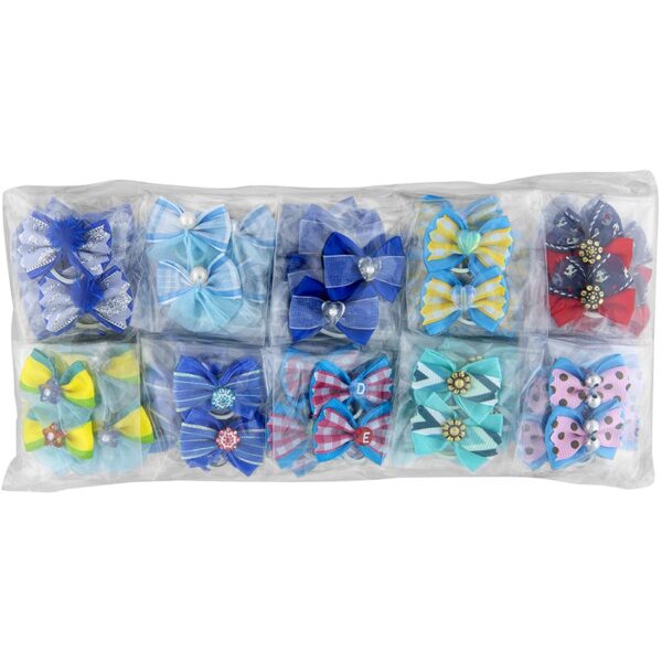 groom professional blue bow for groomers pack