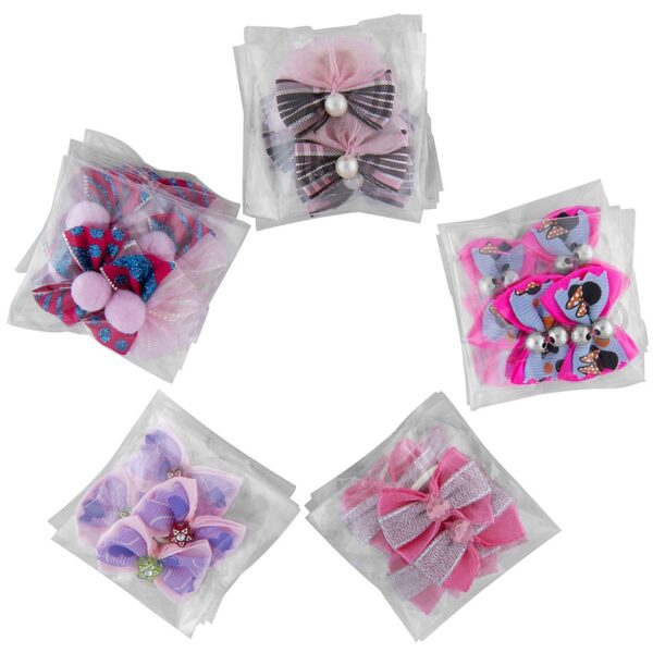 groom professional pink bow for groomers pack 1
