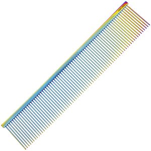 titanium plated rainbow comb for groomers by aeolus