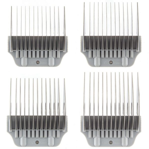 set of 4 long wide comb attachment