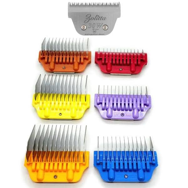6 Colored Short Combs with 30W