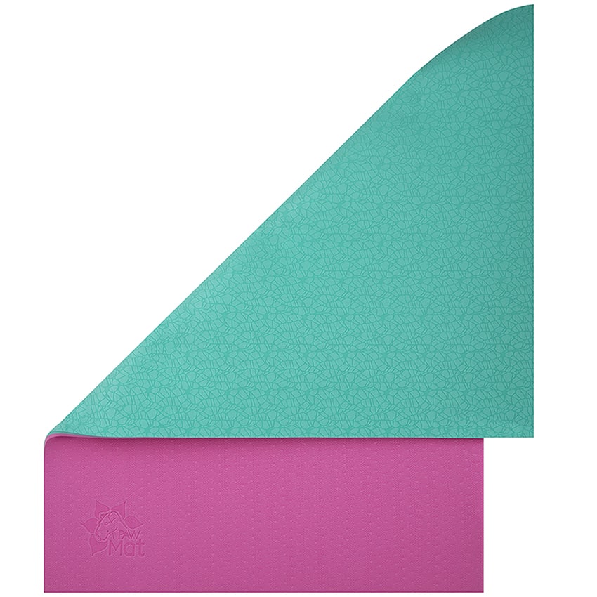 anti fatigue reversible dog grooming table mat pink teal 36x24 by PawMat