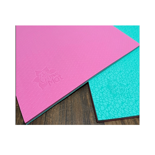 grooming table mat pink turquoise
