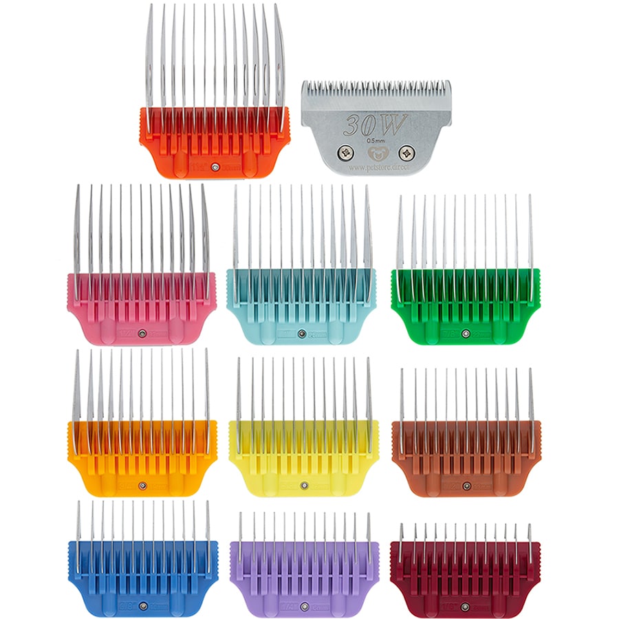 Petstore Direct 10 colored Combs with 30W blade