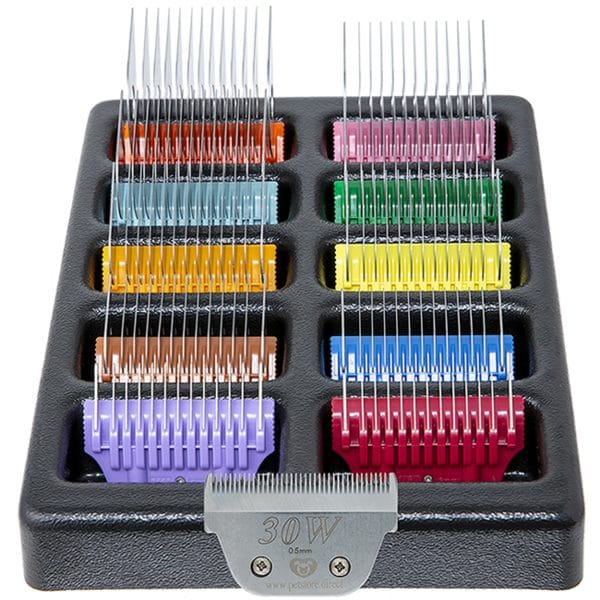 Petstore Direct Colored Combs with 30W in a tray