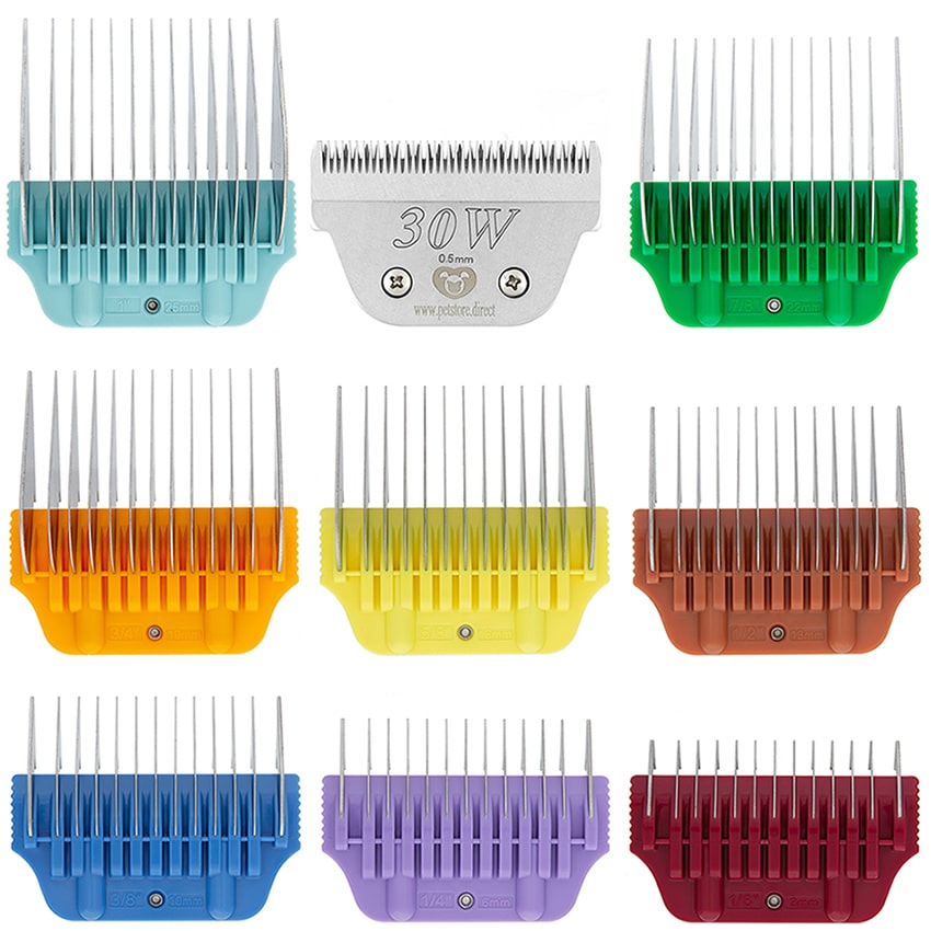 psd 8 colored combs with 30w