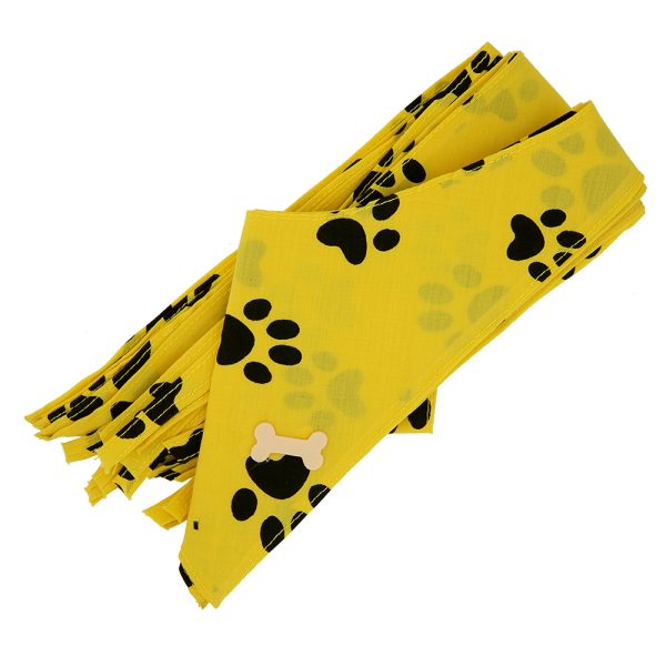 cecilia yellow colored dog bandana