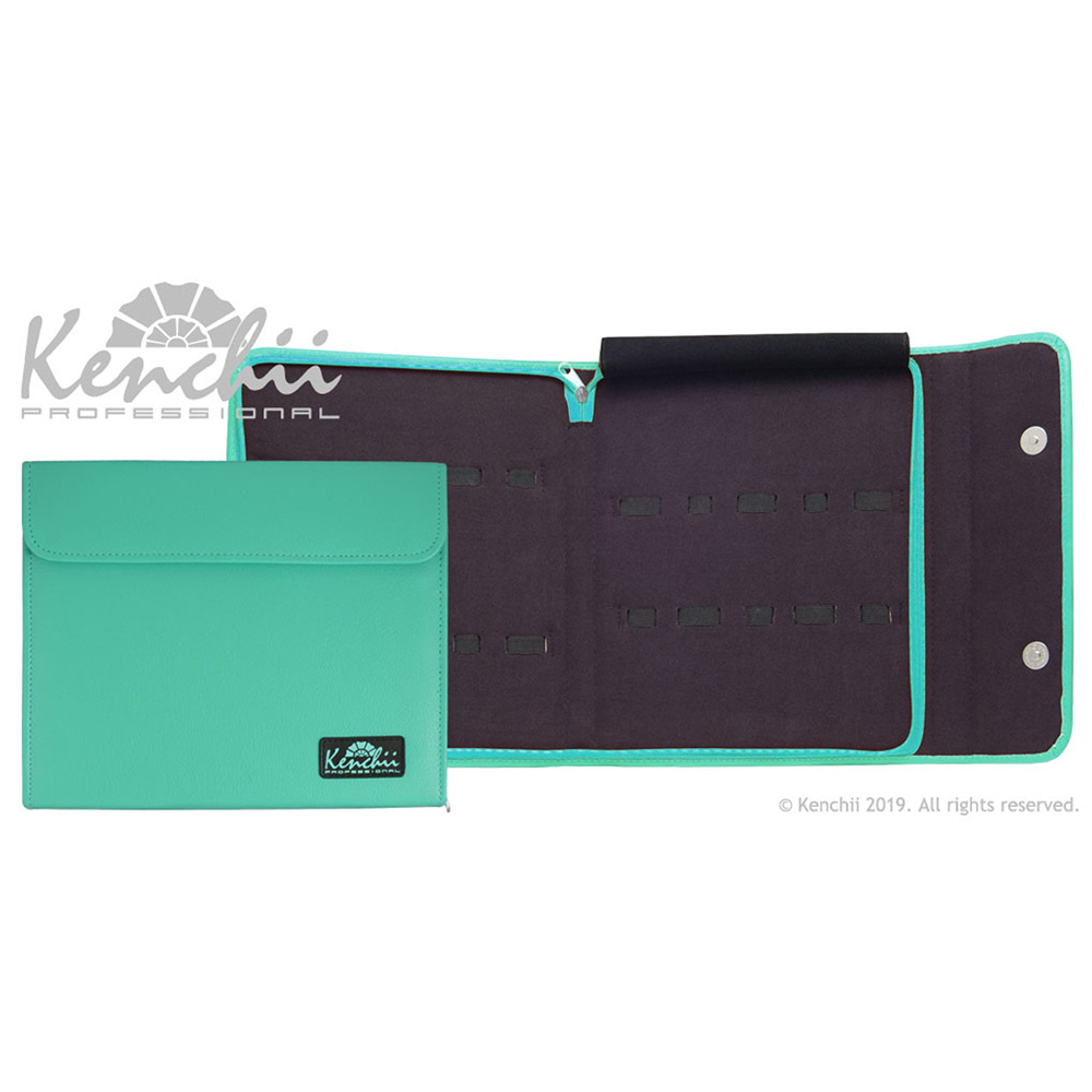 faux leather 10-shear case turquoise