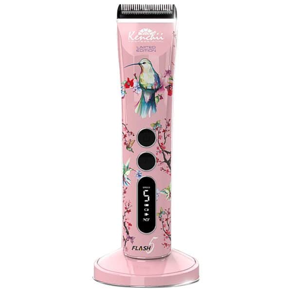 kenchii flash 5 5 in 1 digital cordless clipper pink