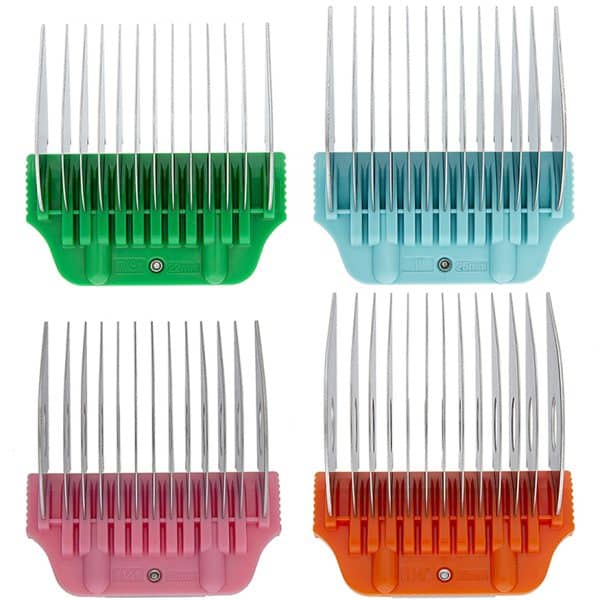 petstore.direct set of 4 long wide colorful comb attachment