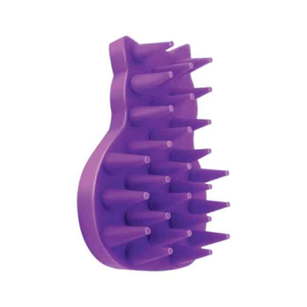 zoomgroom bathing brush for cats purple