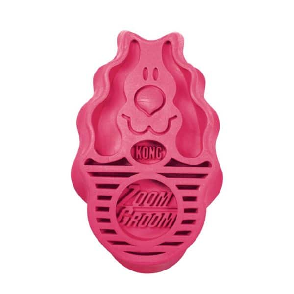 zoomgroom bathing brush for dogs pink