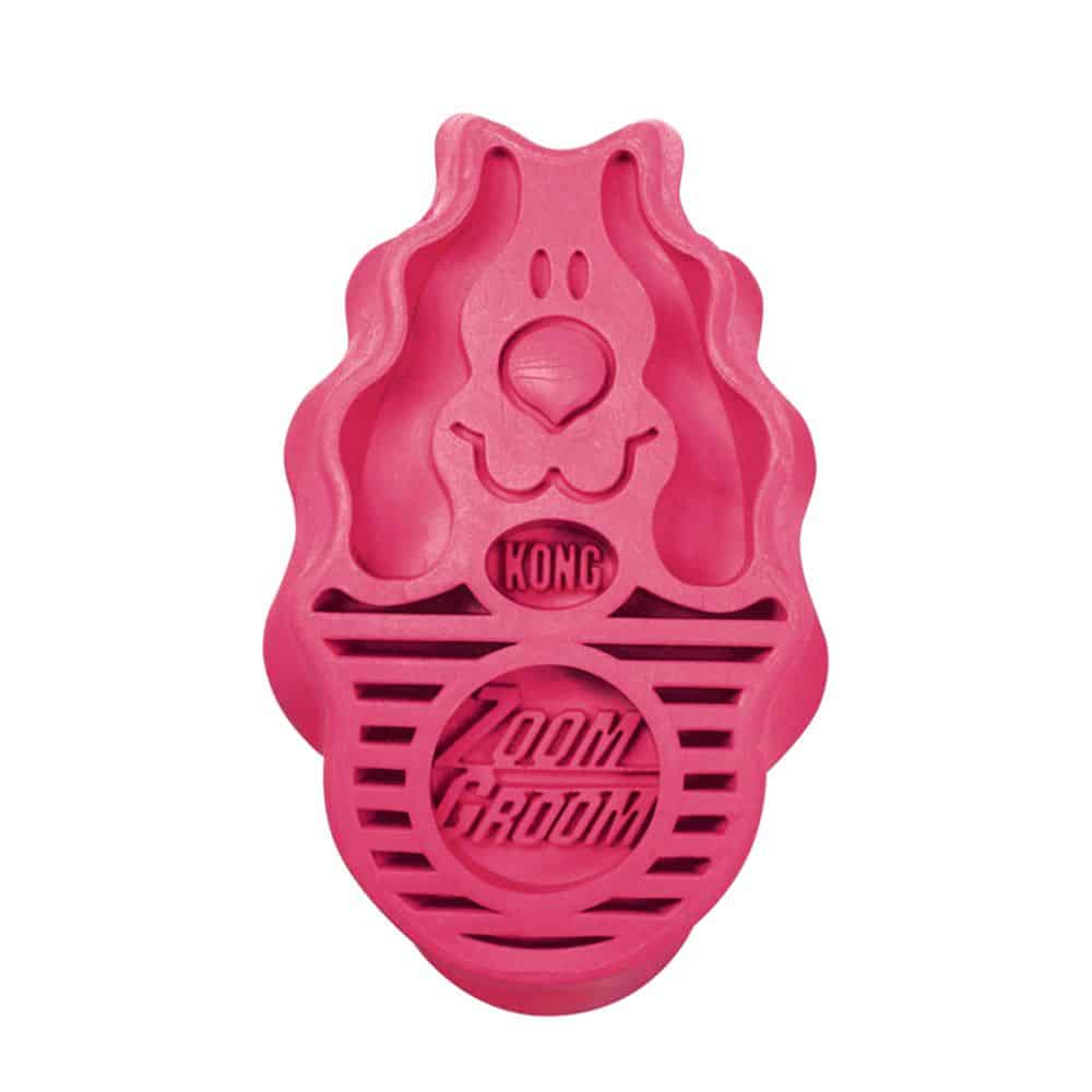 zoomgroom bathing brush for dogs pink