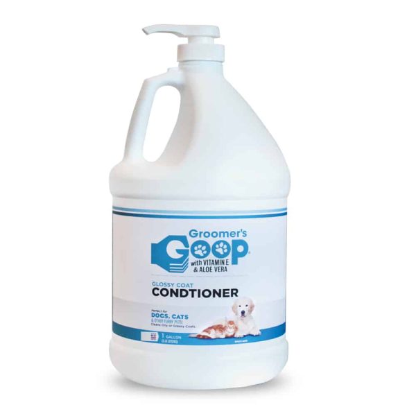 groomer’s goop glossy coat conditioner gallon with pump