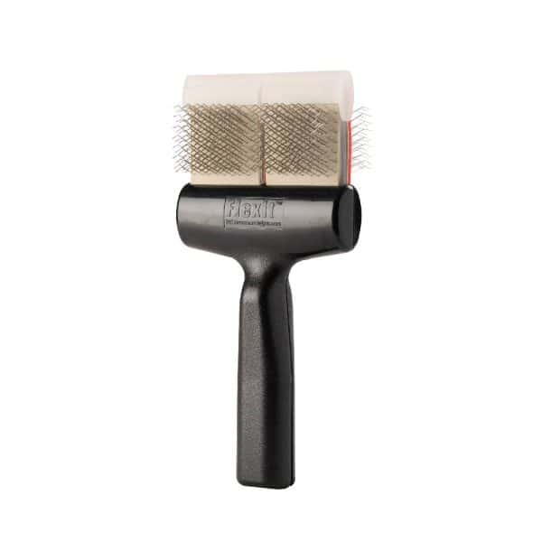flexit red silver combo double mat zapperbrush