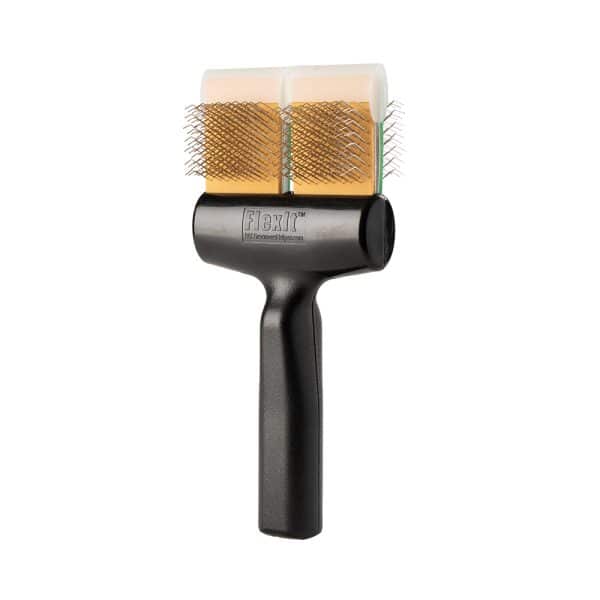 flexit green gold combo double sided brush