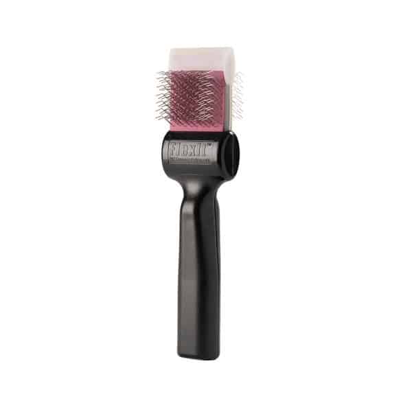 flexit purple silver single grooming brush
