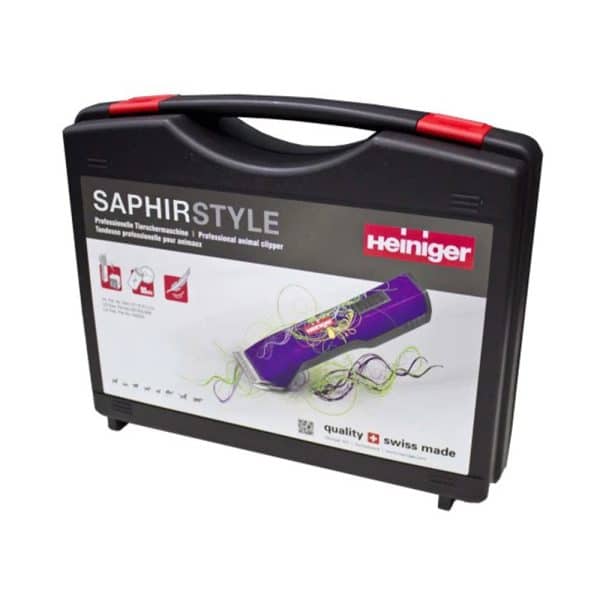 purple heiniger saphir in a case