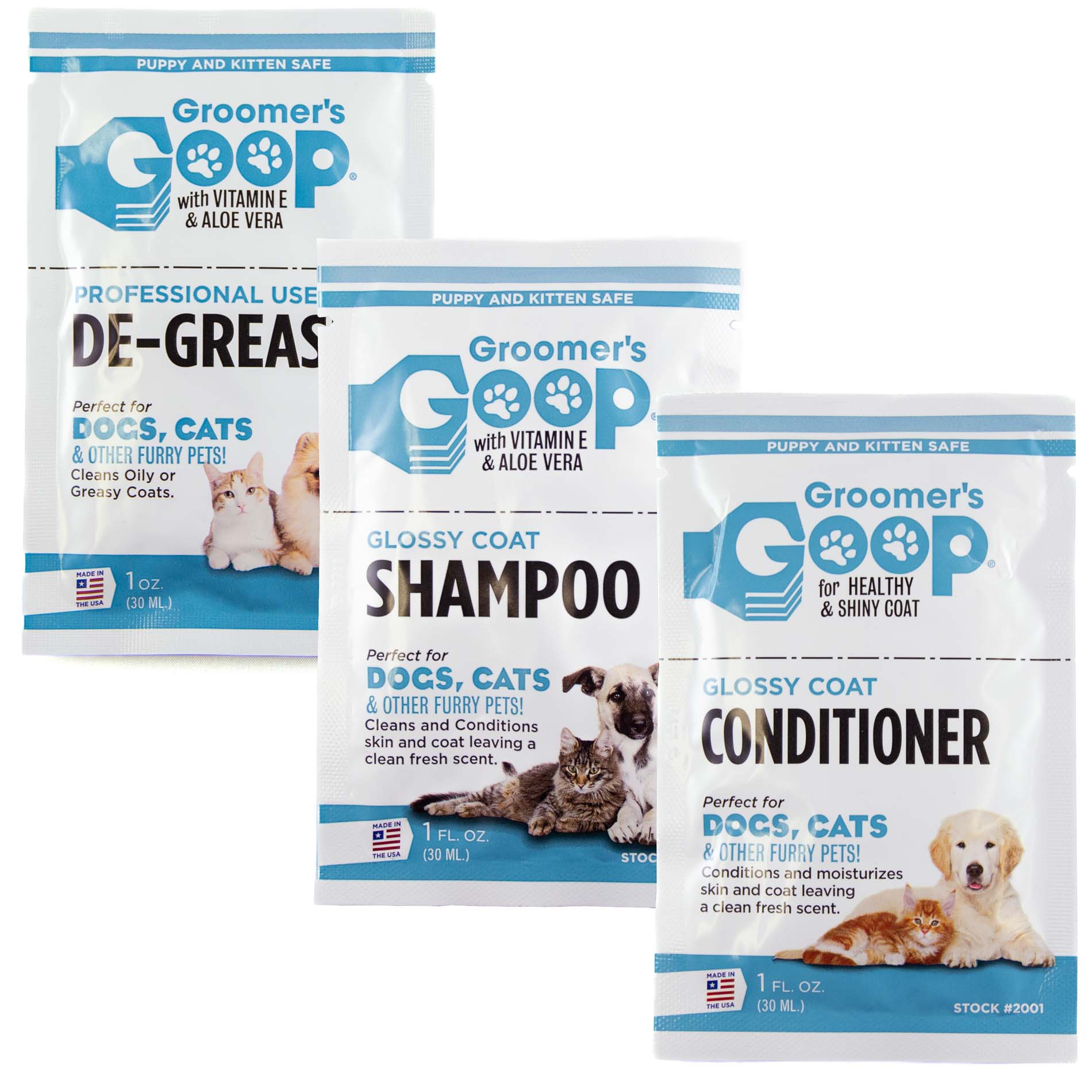 groomers goop shampoo conditioner degreaser bundle