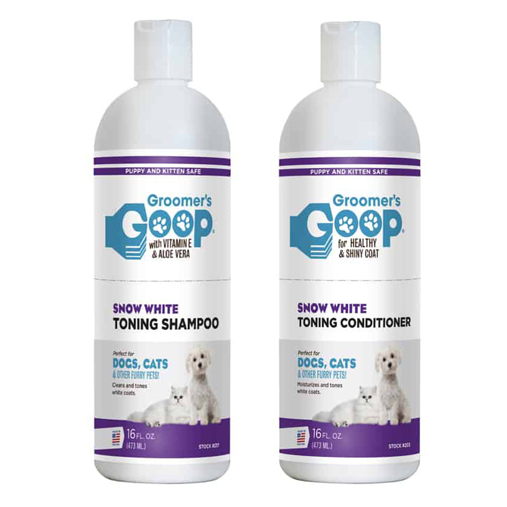 groomer's goop snow white shampoo and conditioner