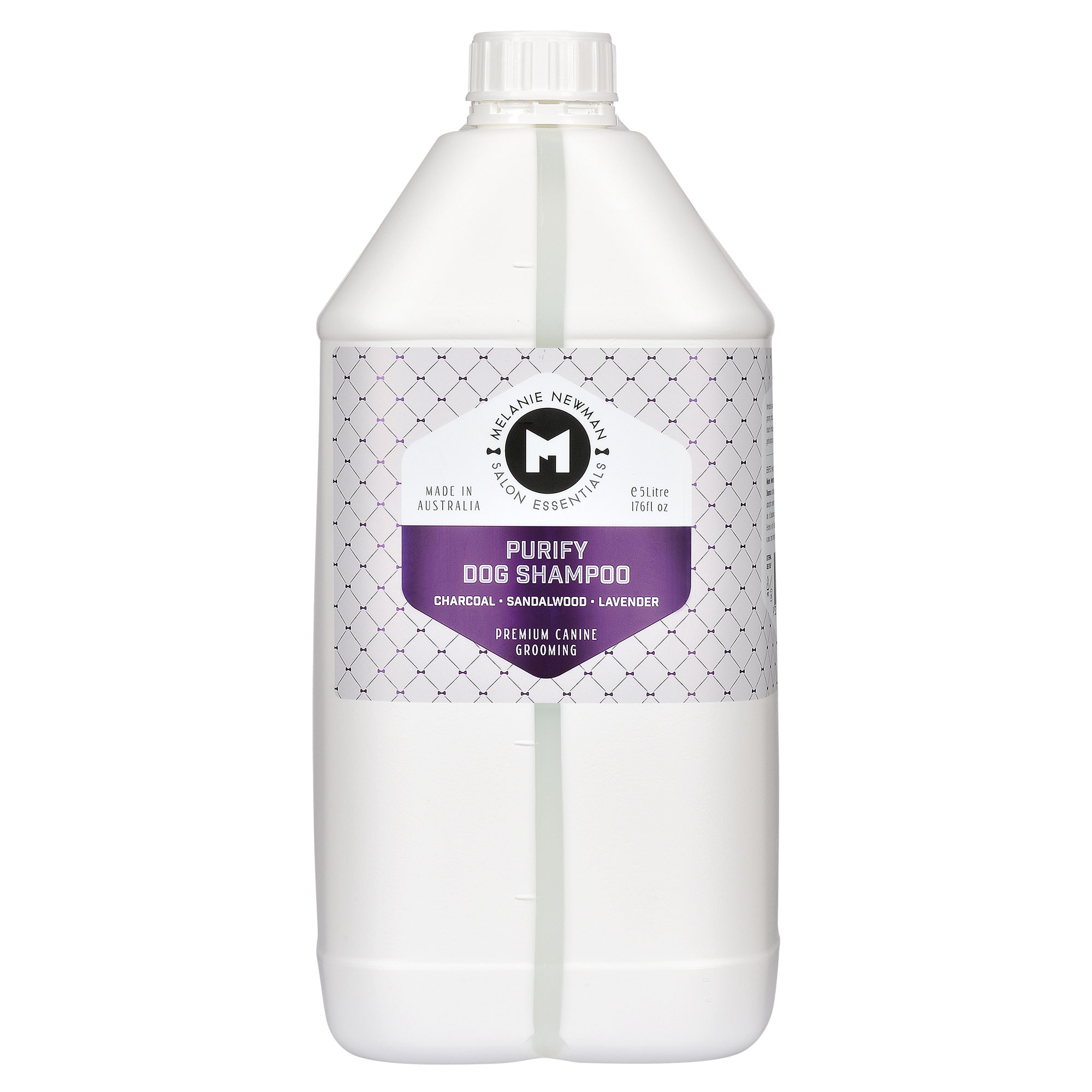 melanie newman purify shampoo 5litre for dog grooming
