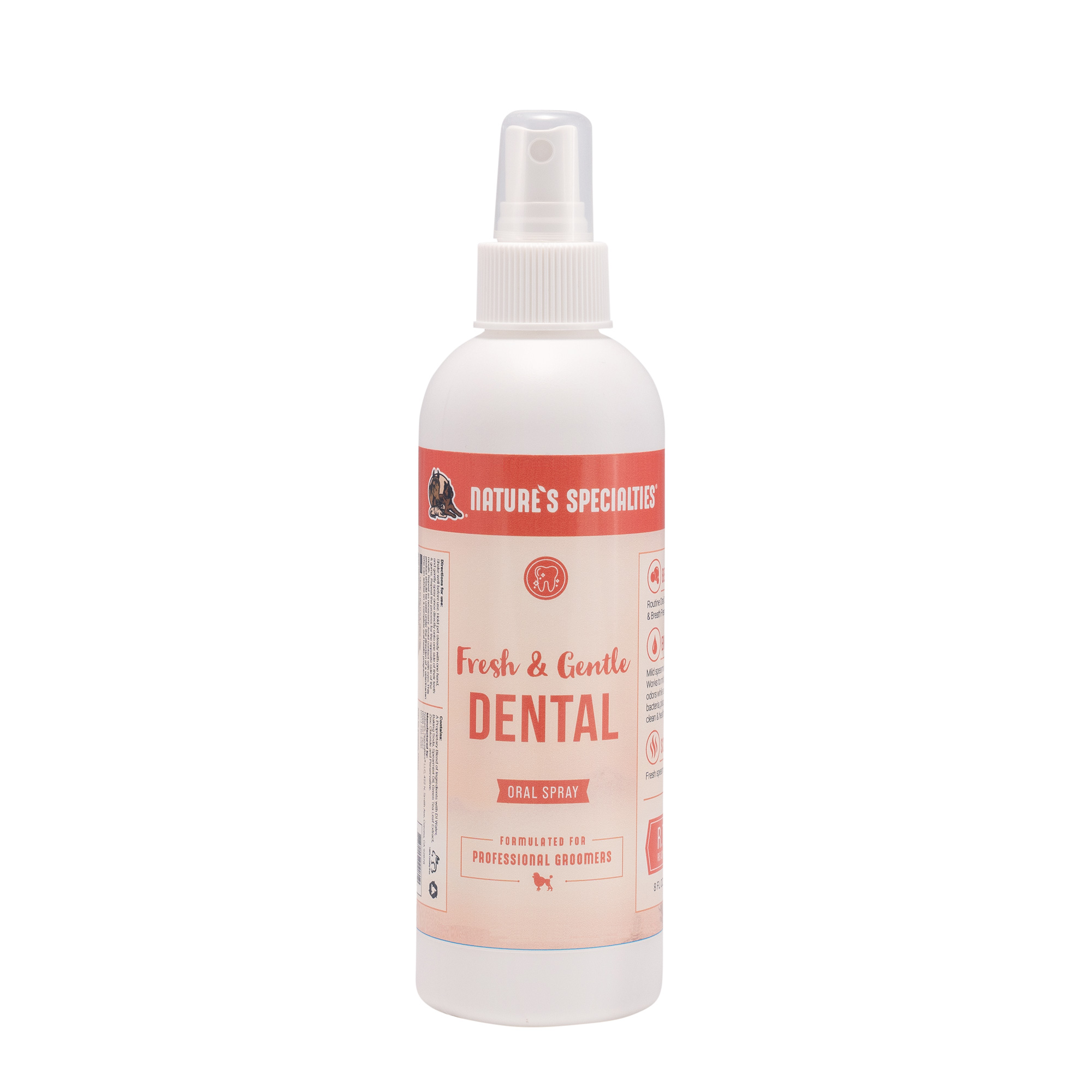 natures specialities gentle and fresh oral spray 8oz for dogs