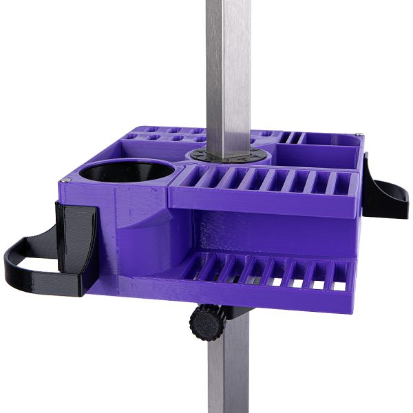 vanity fur mini cube tool caddy for dog grooming tools purple