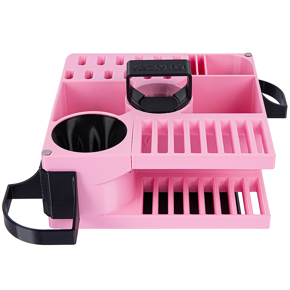 vanity fur mini cube tool caddy for dog grooming accessories light pink