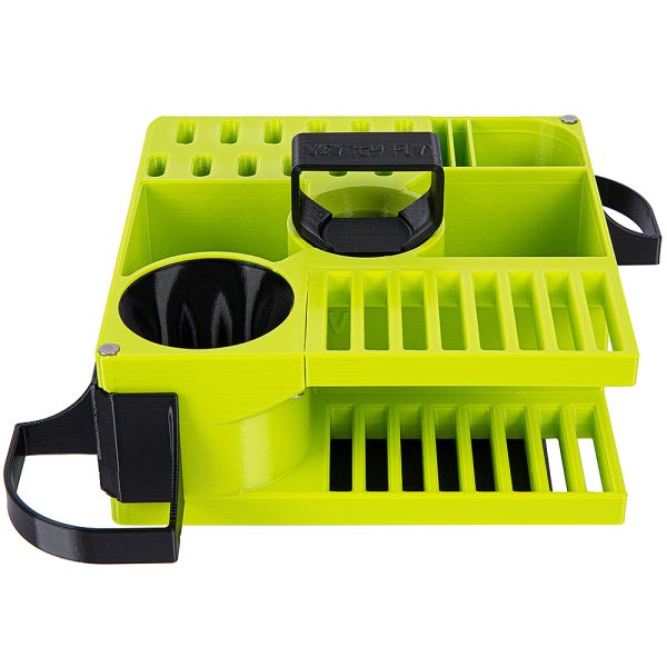 vanity fur mini cube tool caddy for dog grooming accessories lime green