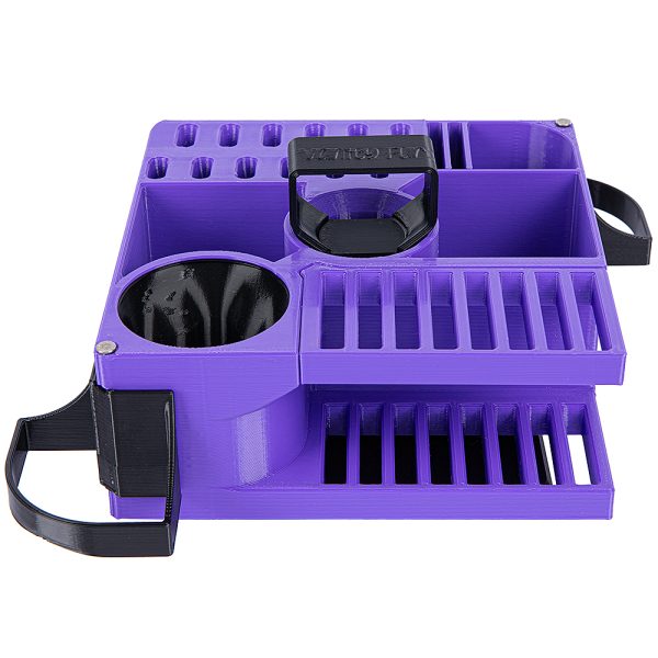 vanity fur mini cube tool caddy for dog grooming tools purpler