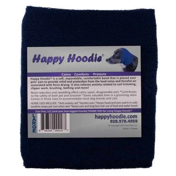 happy hoodie medium/large blue