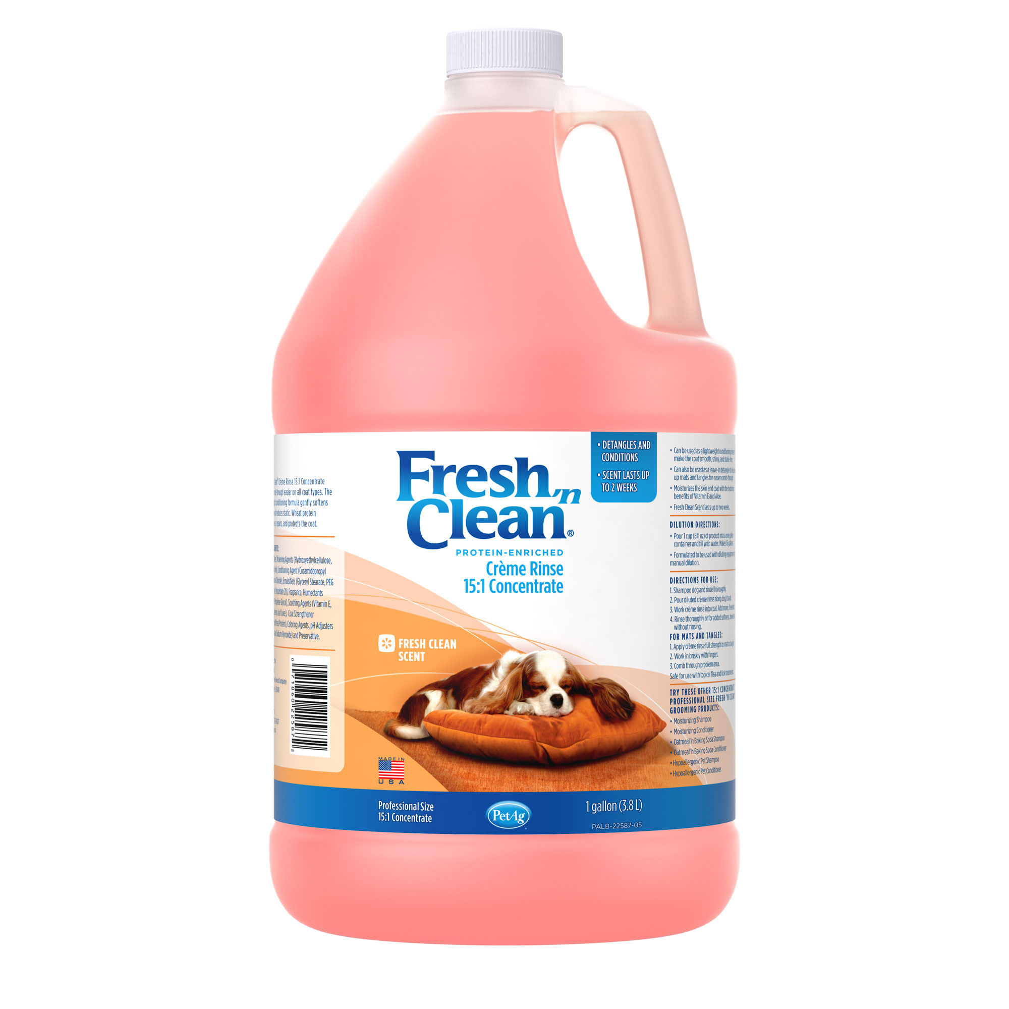 fresh 'n clean creme rinse classic fresh scent 15:1 concentrate 1 gallon