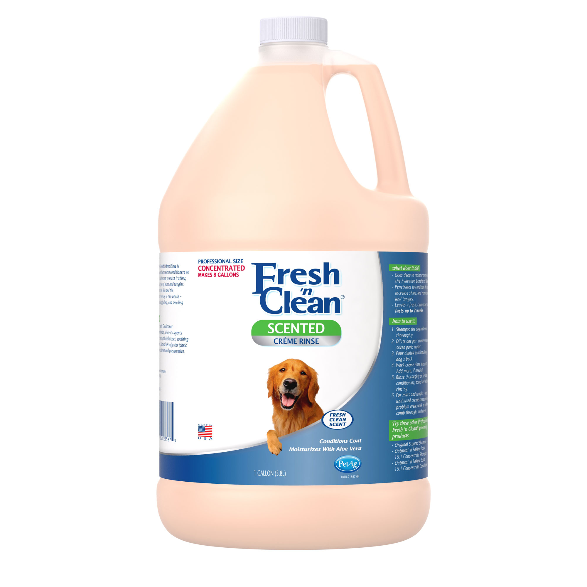 fresh 'n clean creme rinse fresh clean scent 7:1 concentrate gallon