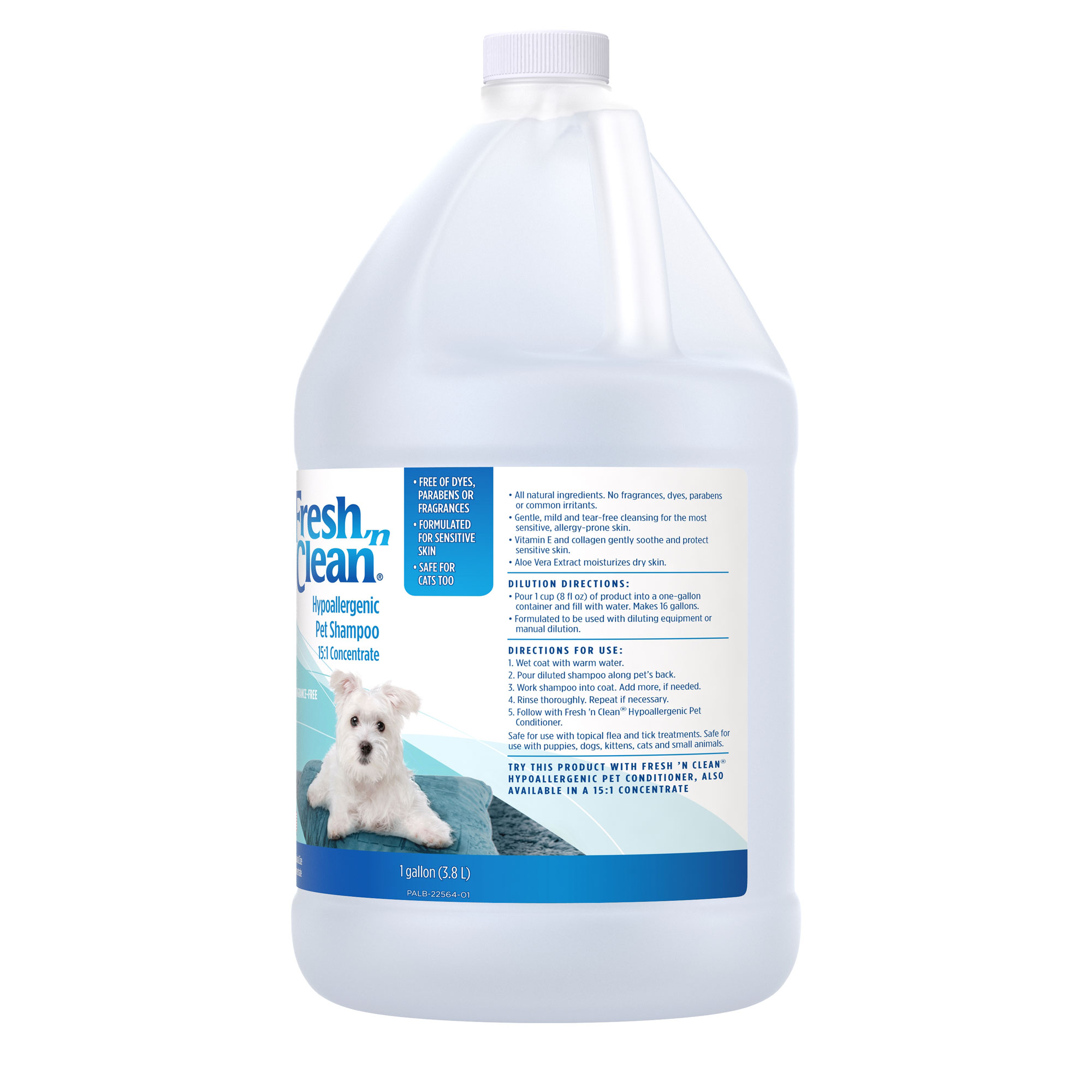 Fresh 'n Clean Pet Shampoo 15:1 Concentrate Gallon