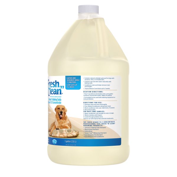 fresh 'n clean oatmeal ’n baking soda conditioner tropical breeze scent 15:1 concentrate gallon