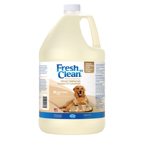 fresh 'n clean oatmeal ’n baking soda shampoo tropical breeze scent 15:1 concentrate gallon