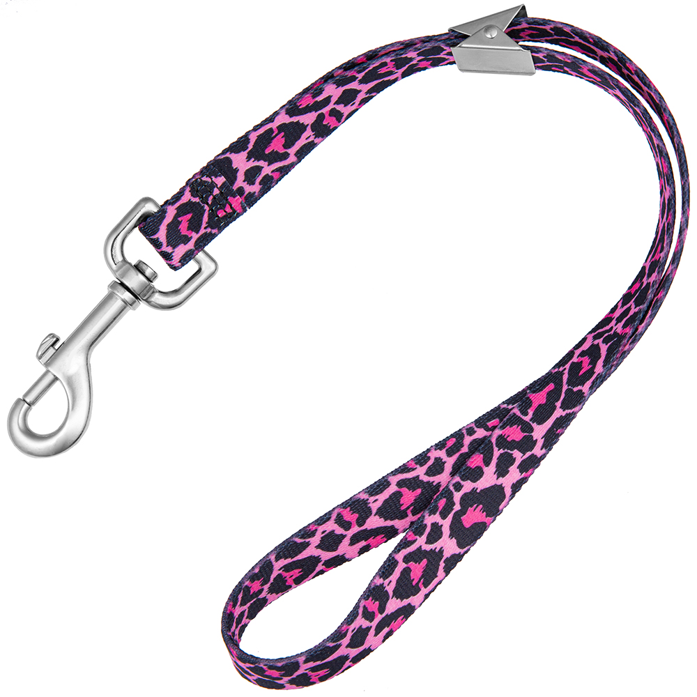loop dawgy dawg 15'' pink leopard grooming loop