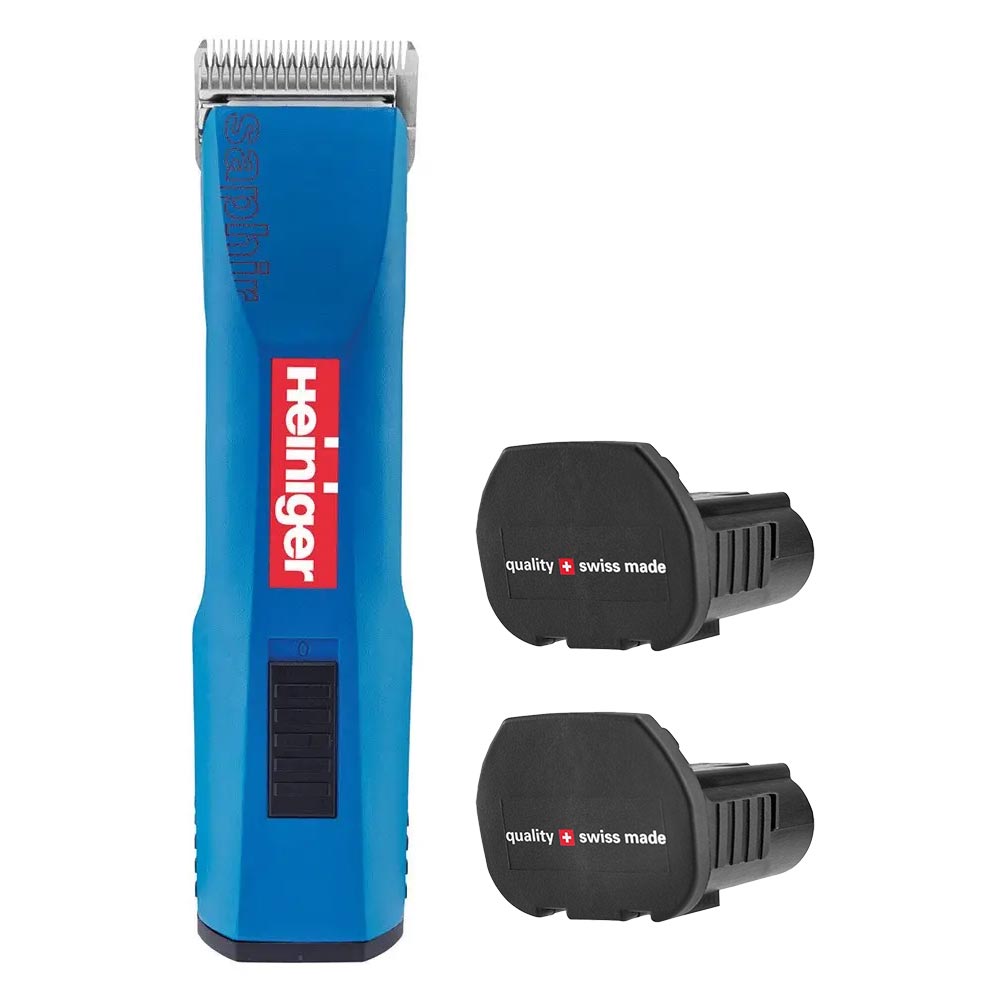 heiniger-blue-saphir-cordless-clipper-with-two-batteries