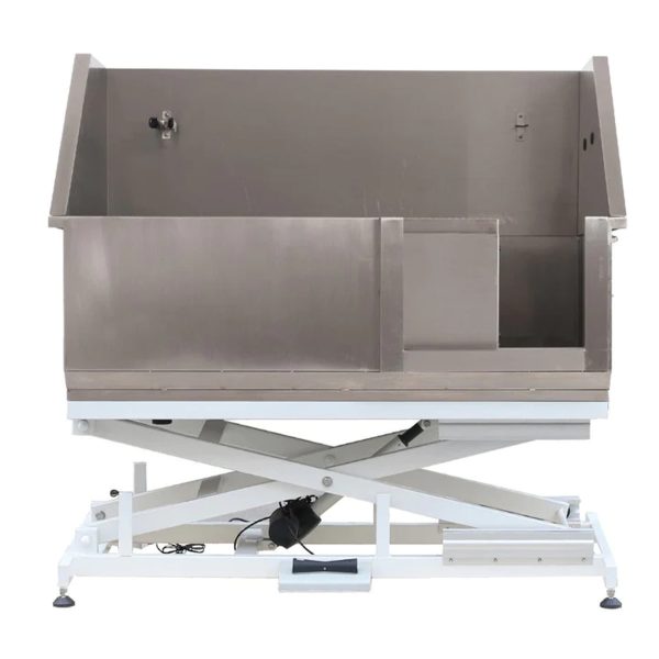 petstore.direct electric lift stainless bathing tub