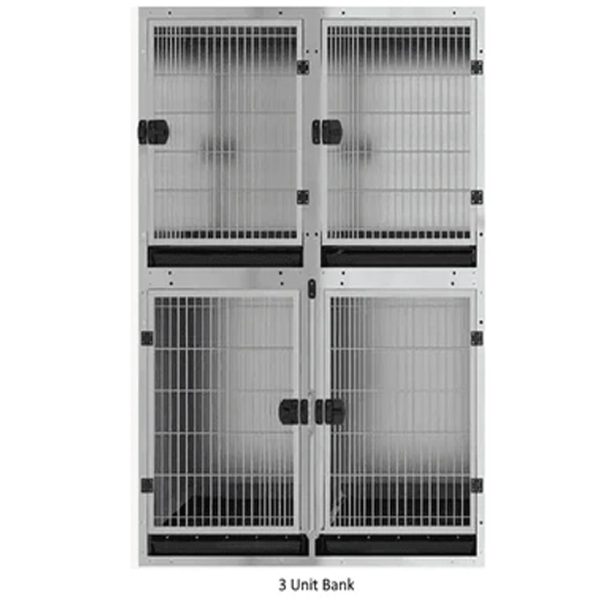 petstore direct stainless steel cage banks for dog grooming