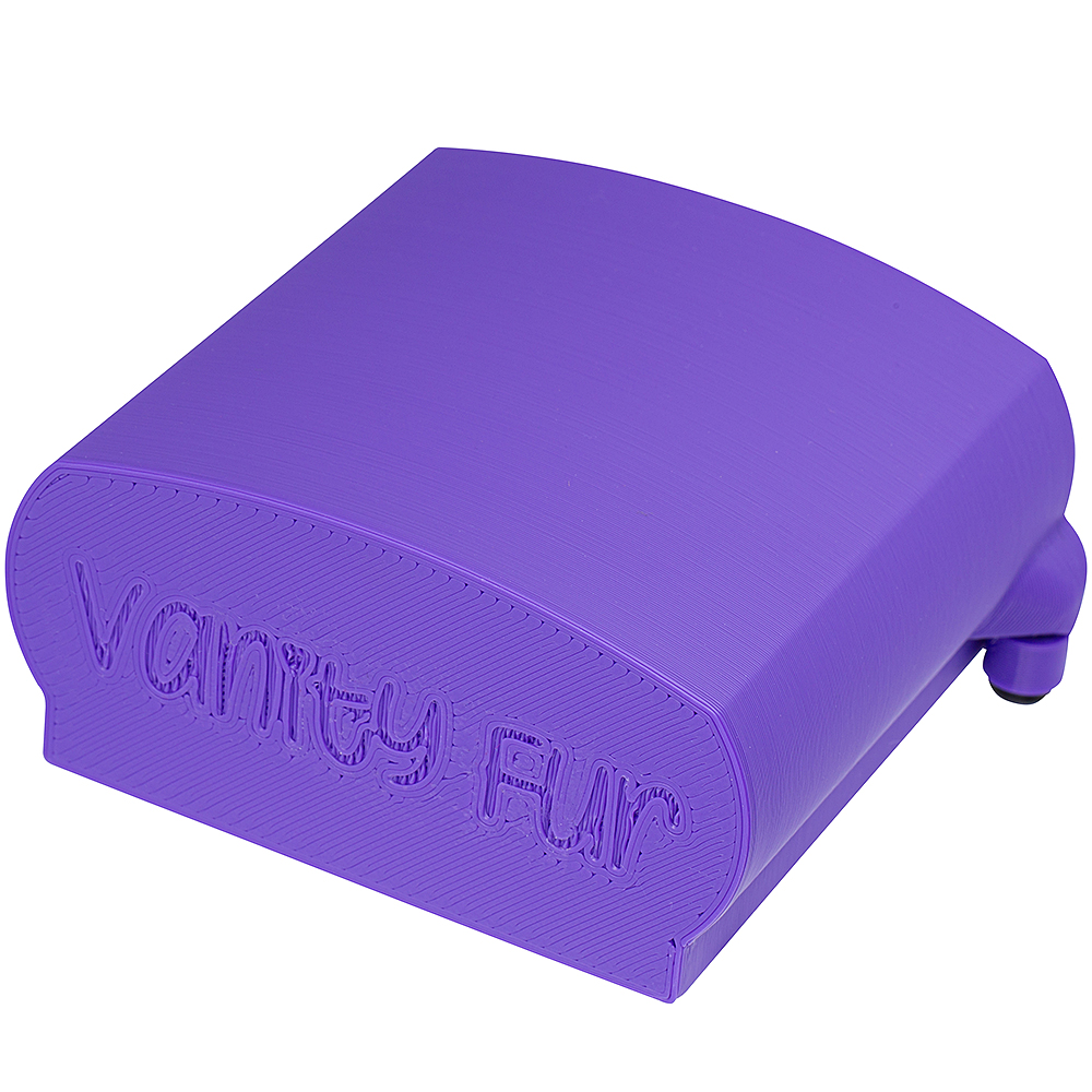 vanity fur large brush cover purple